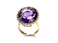 Anello Stocco Gioielli Donna in Oro rosa Ametista PPP - PPP